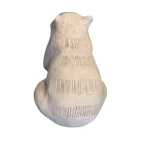 Vintage 1998 Resin Cat Figurine By RaShopman Inc. Handcrafted White - Picture 4 of 16